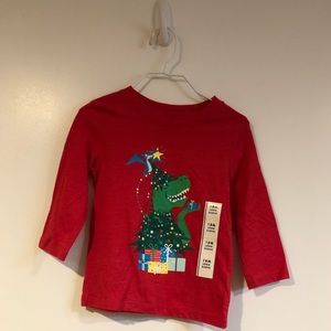 Long sleeved Christmas toddler t-shirt